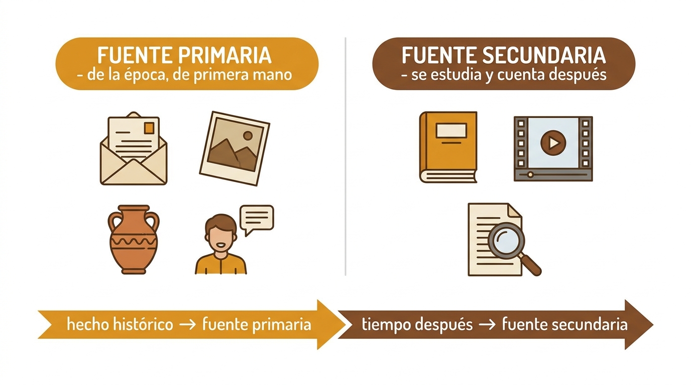 Diferencia entre fuente primaria y fuente secundaria